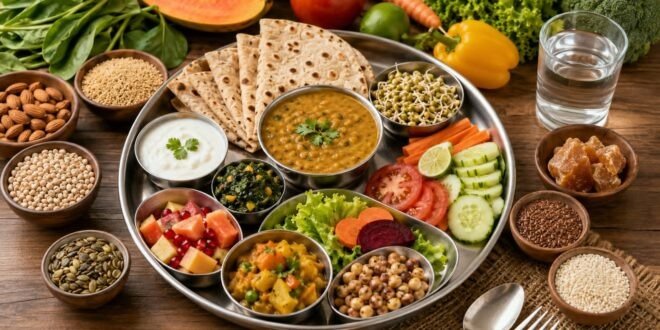 સ્વસ્થ જીવન માટે આદર્શ અને સંતુલિત થાળીનું બંધારણ